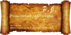 Pospischel Jácinta névjegykártya
